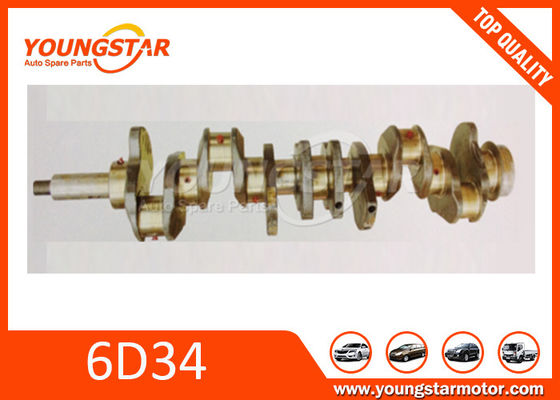 Cigüeñal del motor diesel del acero de forja de MITSUBISHI 6D34 ME300086 para el excavador HD820