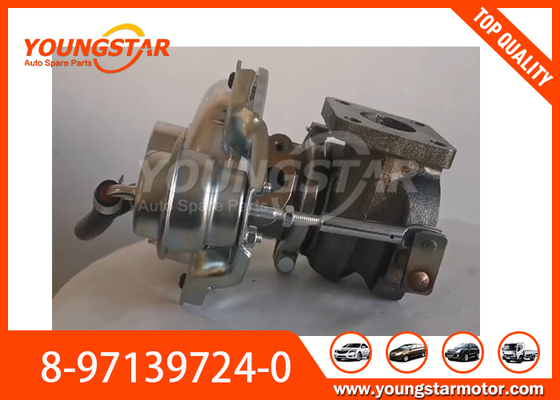 Turbocompresor de material de acero para el motor ISUZU 4JB1T OEM de reemplazo 8-97139724-0 1118010-44